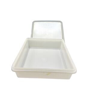 🧊 Tupperware Snack N Store Keeper White Food Storage Container w/ Lid Vintage
